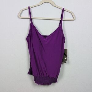 Magicsuit Purple Women's Swim Tankini Top Sz 8